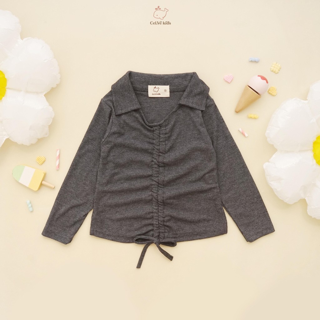 Celvekids - Top Chika Atasan Blouse Anak Perempuan Korean Style Bahan Knit Usia 1-5th