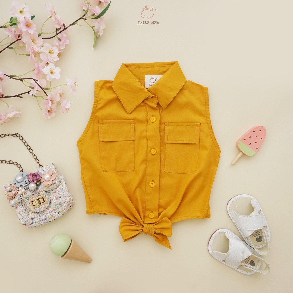 CELVEkids - Cindy Atasan Anak Perempuan Korean style Bahan Katun Poplin usia 1-5th