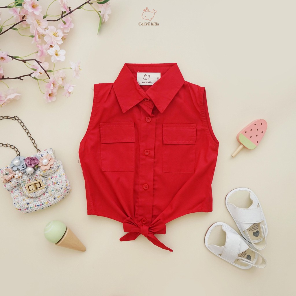 CELVEkids - Cindy Atasan Anak Perempuan Korean style Bahan Katun Poplin usia 1-5th
