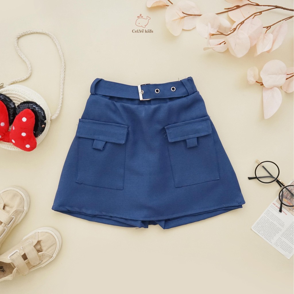 Celvekids - Skort Pants Elysia Rok Celana Anak Perempuan Korean Style Bahan Semiwool Usia 1-8th