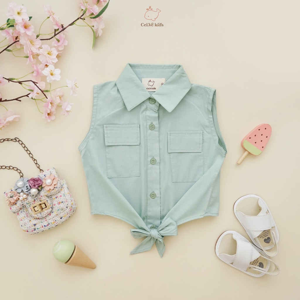 CELVEkids - Cindy Atasan Anak Perempuan Korean style Bahan Katun Poplin usia 1-5th