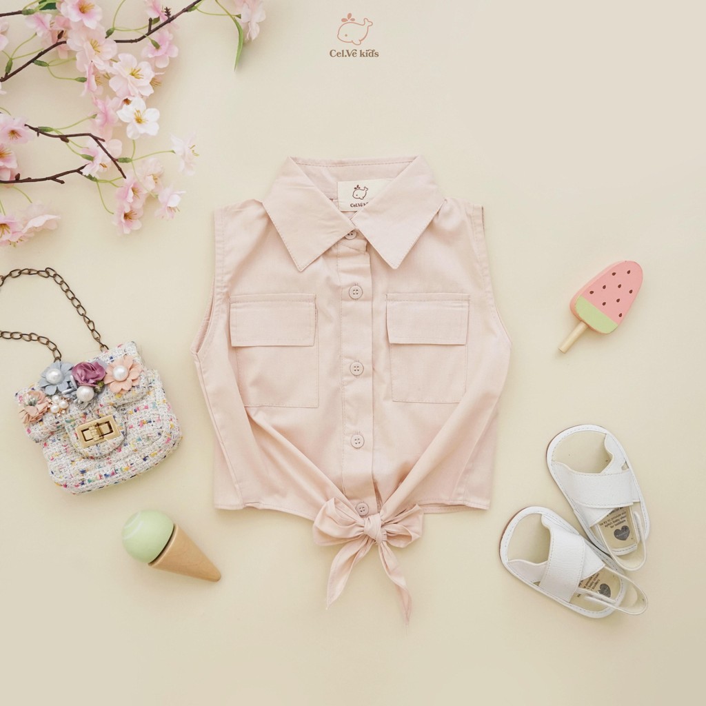 CELVEkids - Cindy Atasan Anak Perempuan Korean style Bahan Katun Poplin usia 1-5th