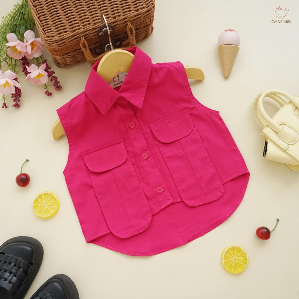 CELVEkids - Maudy Atasan Anak Perempuan Korean style Bahan Katun Jepang usia 1-5th