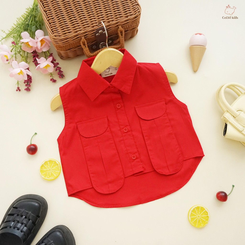CELVEkids - Maudy Atasan Anak Perempuan Korean style Bahan Katun Jepang usia 1-5th