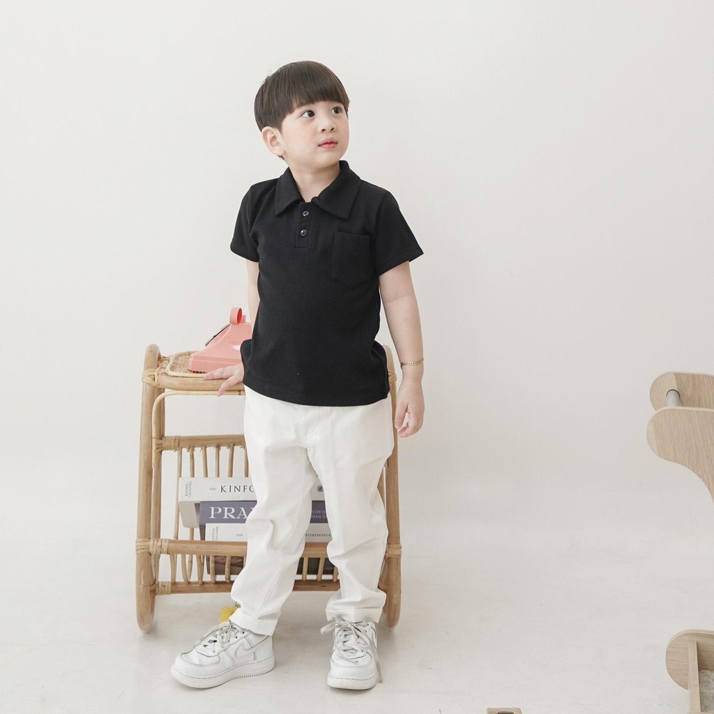 CELVEkids -  Roma Kemeja atasan Anak laki-laki Korean style Bahan knit usia 1-6th