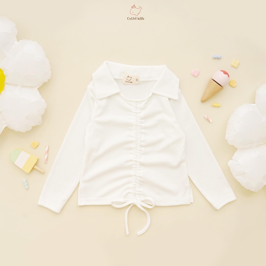 Celvekids - Top Chika Atasan Blouse Anak Perempuan Korean Style Bahan Knit Usia 1-5th