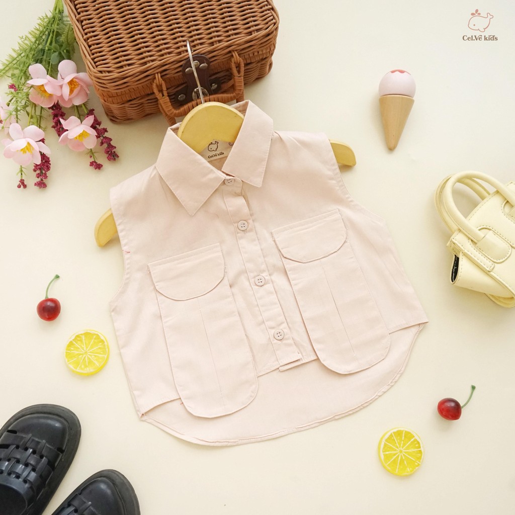 CELVEkids - Maudy Atasan Anak Perempuan Korean style Bahan Katun Jepang usia 1-5th