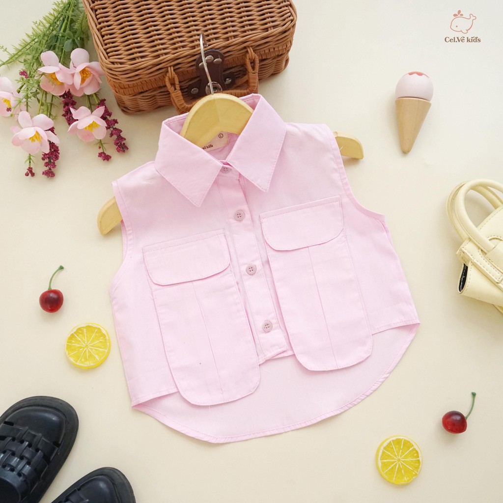 CELVEkids - Maudy Atasan Anak Perempuan Korean style Bahan Katun Jepang usia 1-5th