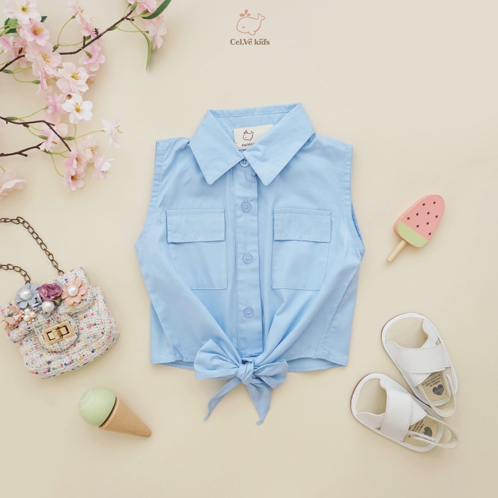CELVEkids - Cindy Atasan Anak Perempuan Korean style Bahan Katun Poplin usia 1-5th
