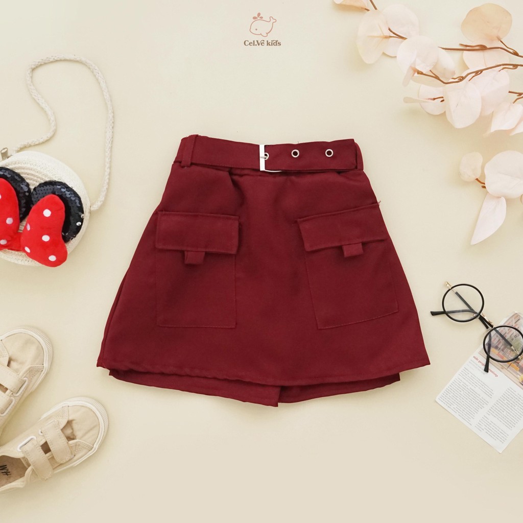 Celvekids - Skort Pants Elysia Rok Celana Anak Perempuan Korean Style Bahan Semiwool Usia 1-8th