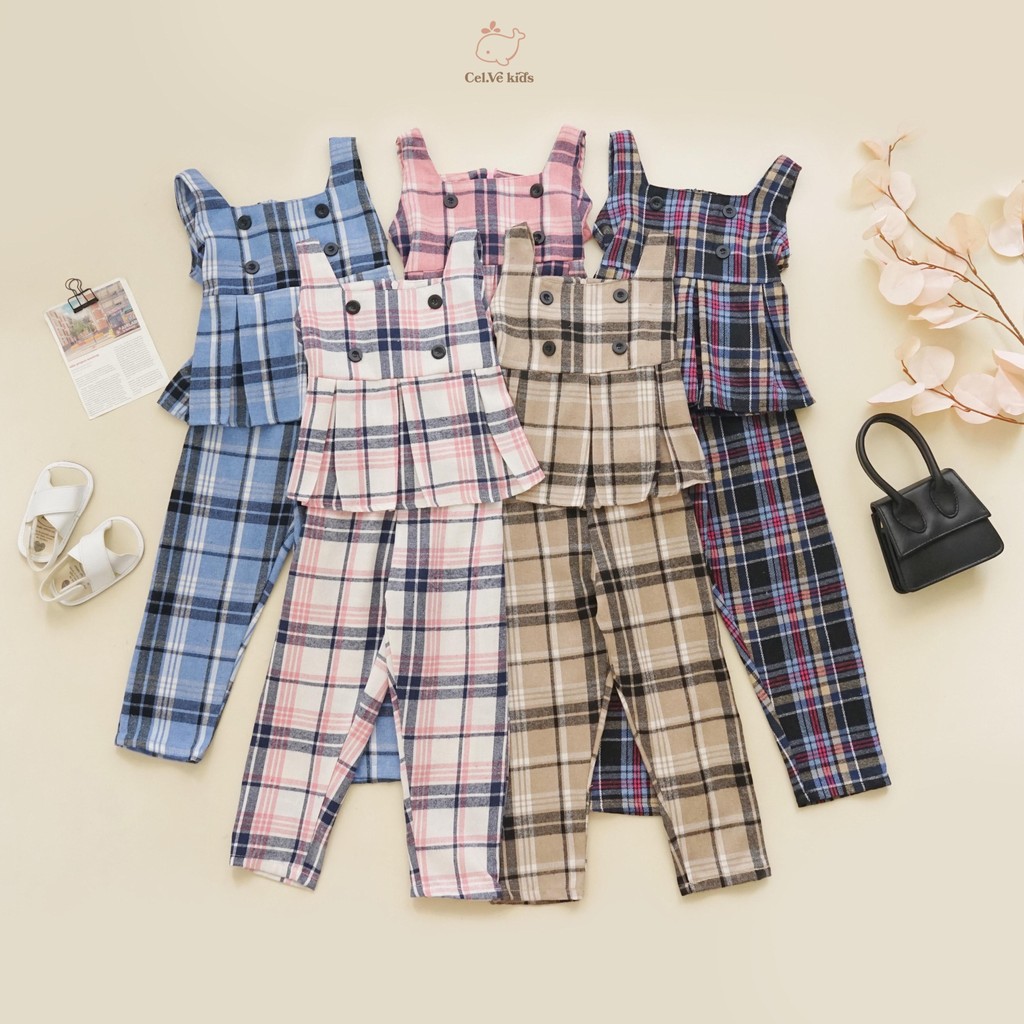 Celvekids - Stelan Molita Set Baju Celana Anak Perempuan Korean Style Flanel Usia 1-6th