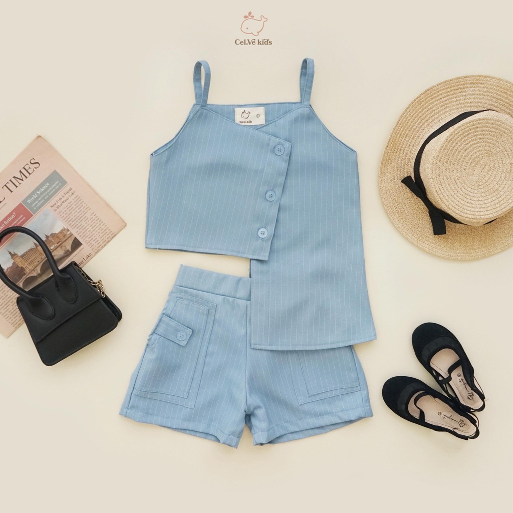 CELVEkids - Stelan Venice Set Baju celana Anak Perempuan Korean style semiwool usia 1-5th