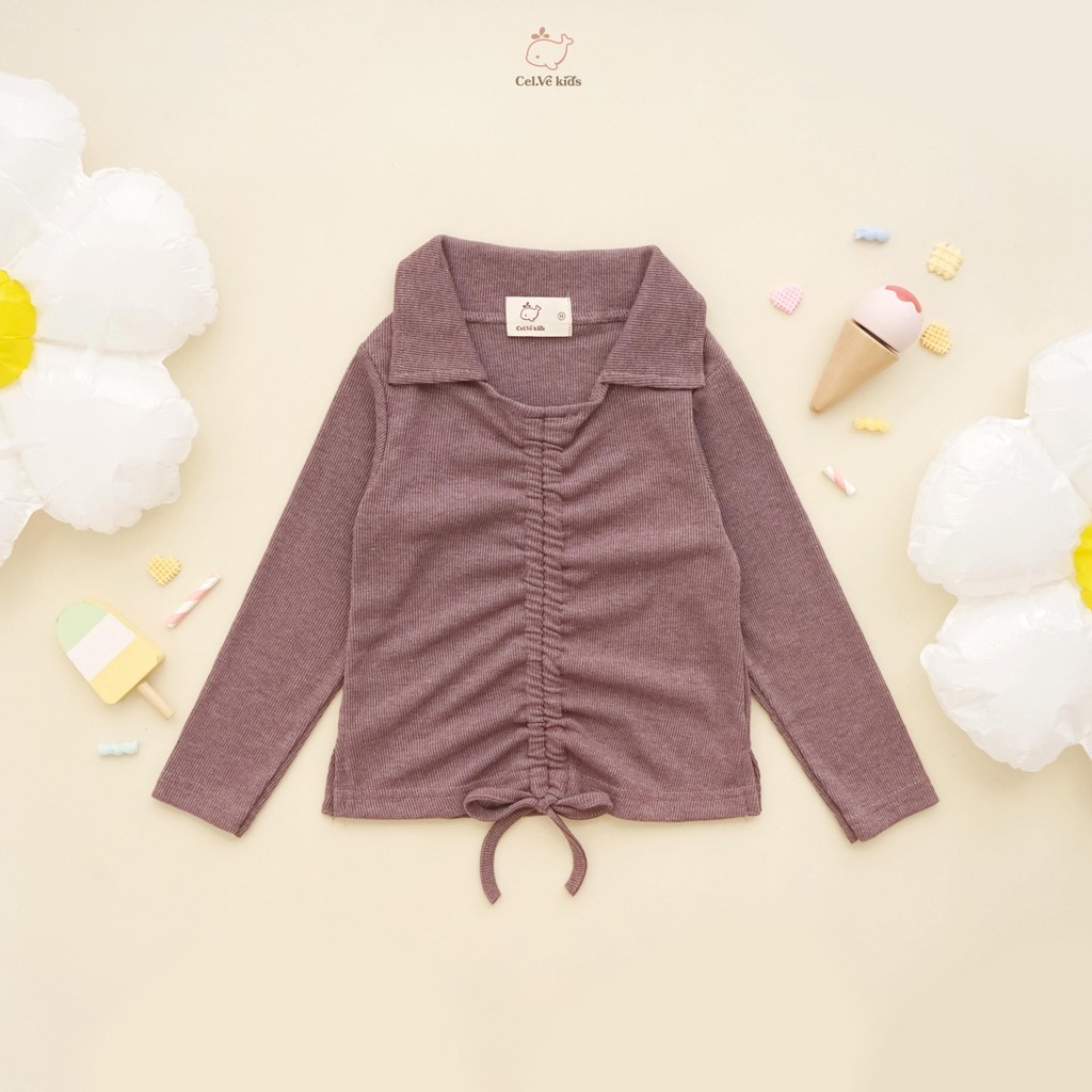 Celvekids - Top Chika Atasan Blouse Anak Perempuan Korean Style Bahan Knit Usia 1-5th