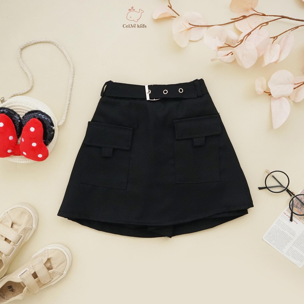 Celvekids - Skort Pants Elysia Rok Celana Anak Perempuan Korean Style Bahan Semiwool Usia 1-8th