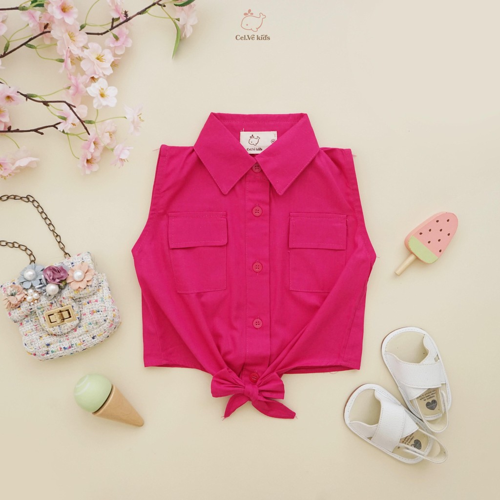 CELVEkids - Cindy Atasan Anak Perempuan Korean style Bahan Katun Poplin usia 1-5th