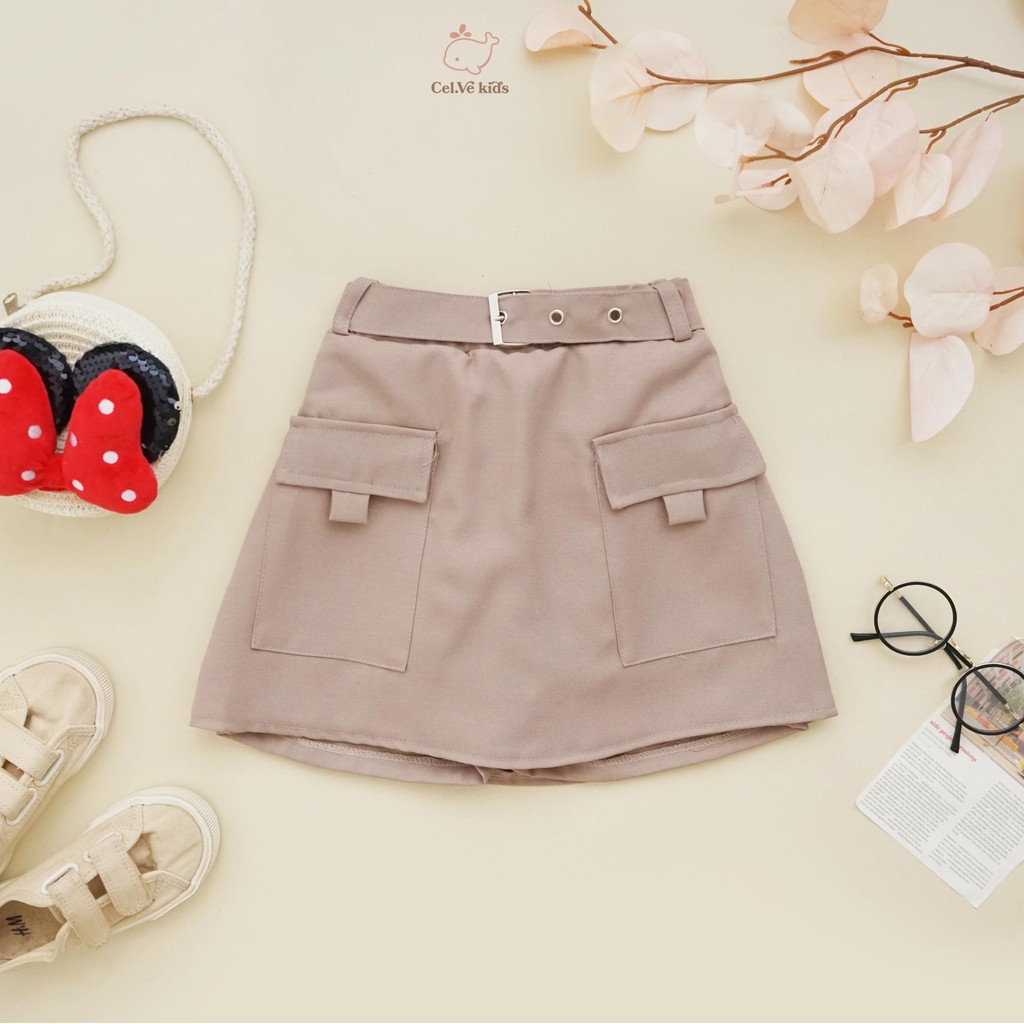 Celvekids - Skort Pants Elysia Rok Celana Anak Perempuan Korean Style Bahan Semiwool Usia 1-8th