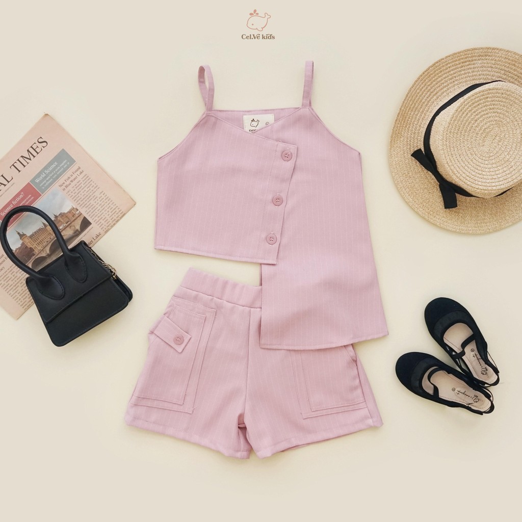 CELVEkids - Stelan Venice Set Baju celana Anak Perempuan Korean style semiwool usia 1-5th