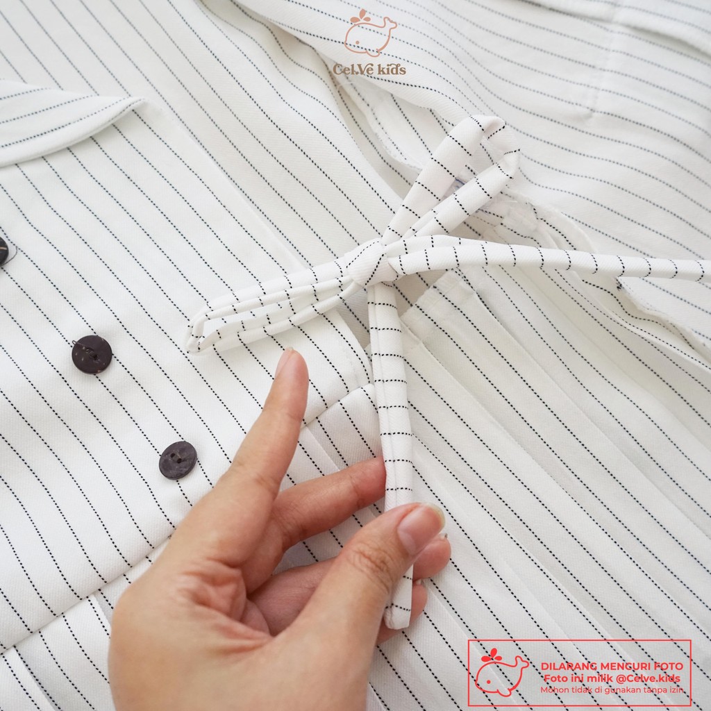 Celvekids - Veronica Dress Anak Perempuan Korean Style Semiwool Usia 1-6th