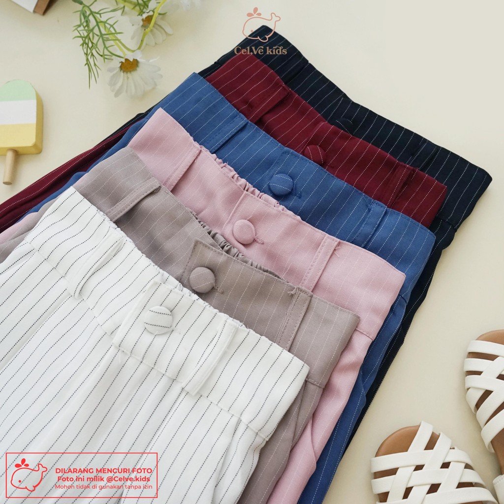 CELVEkids - Stelan Claudia Set Baju celana Anak Perempuan Korean style semiwool usia 1-8th