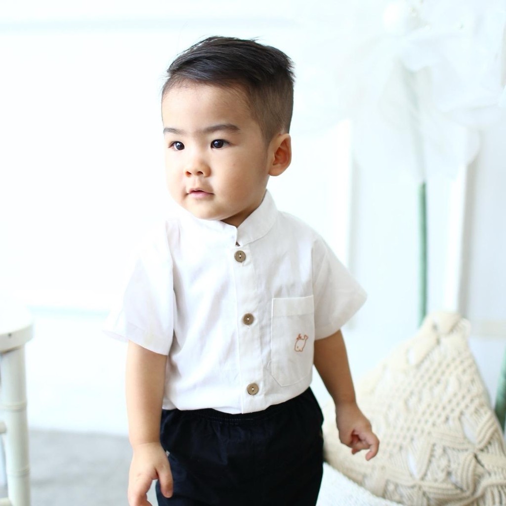 CELVEkids -  Charlton Kemeja atasan Anak laki-laki Korean style Bahan cotton usia 1-6th