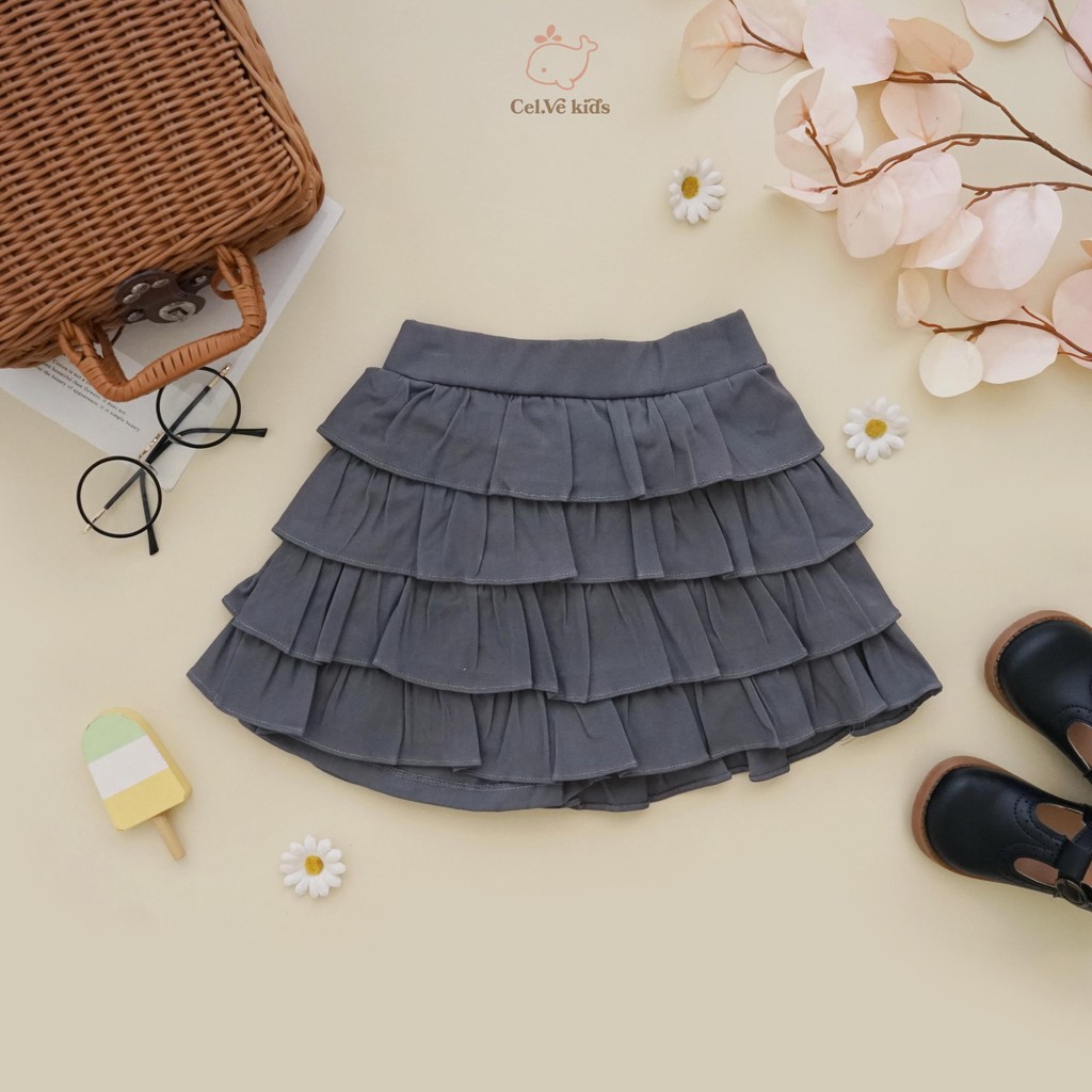 Celvekids - Skort Pants Nadine Rok Celana Anak Perempuan Korean Style Bahan Chinos Usia 1-8th