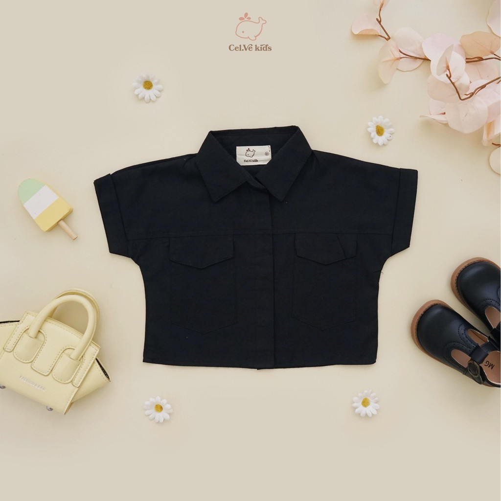 CELVEkids - Tasya Atasan Anak Perempuan Korean style Bahan Katun Poplin usia 1-5th
