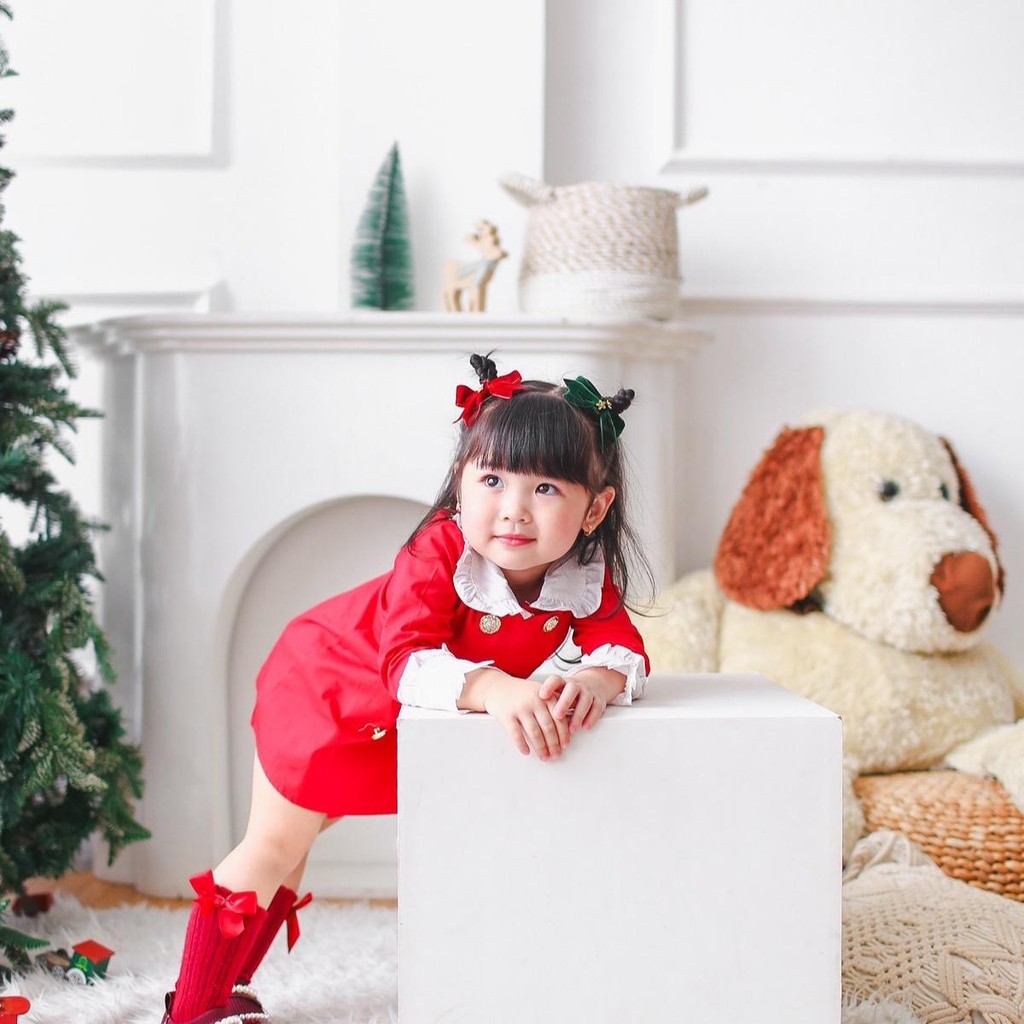 CELVEkids - Quinn Dress Baju Rok Anak Perempuan Korean style Bahan cotton usia 1-6th