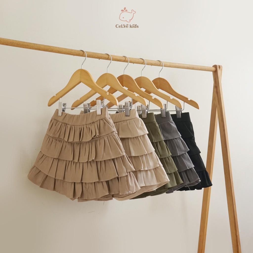 Celvekids - Skort Pants Nadine Rok Celana Anak Perempuan Korean Style Bahan Chinos Usia 1-8th