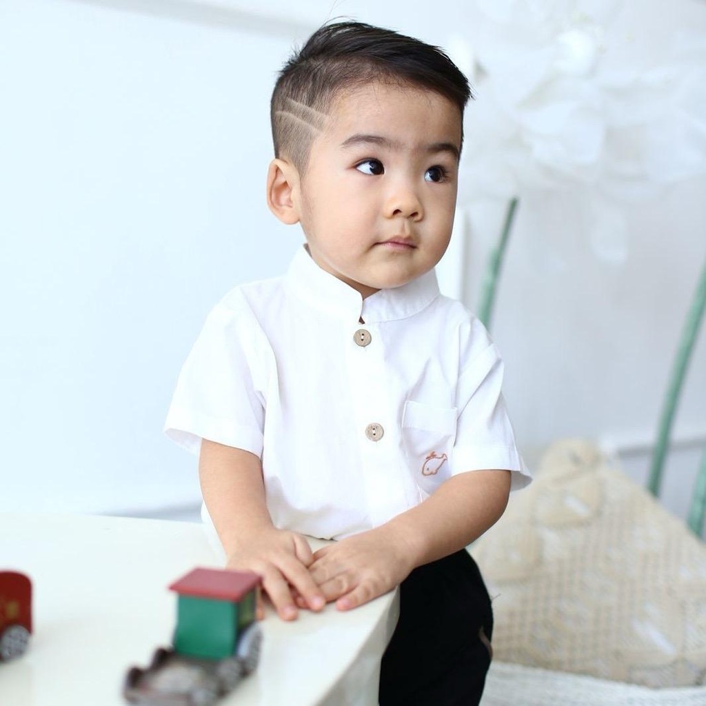 CELVEkids -  Charlton Kemeja atasan Anak laki-laki Korean style Bahan cotton usia 1-6th