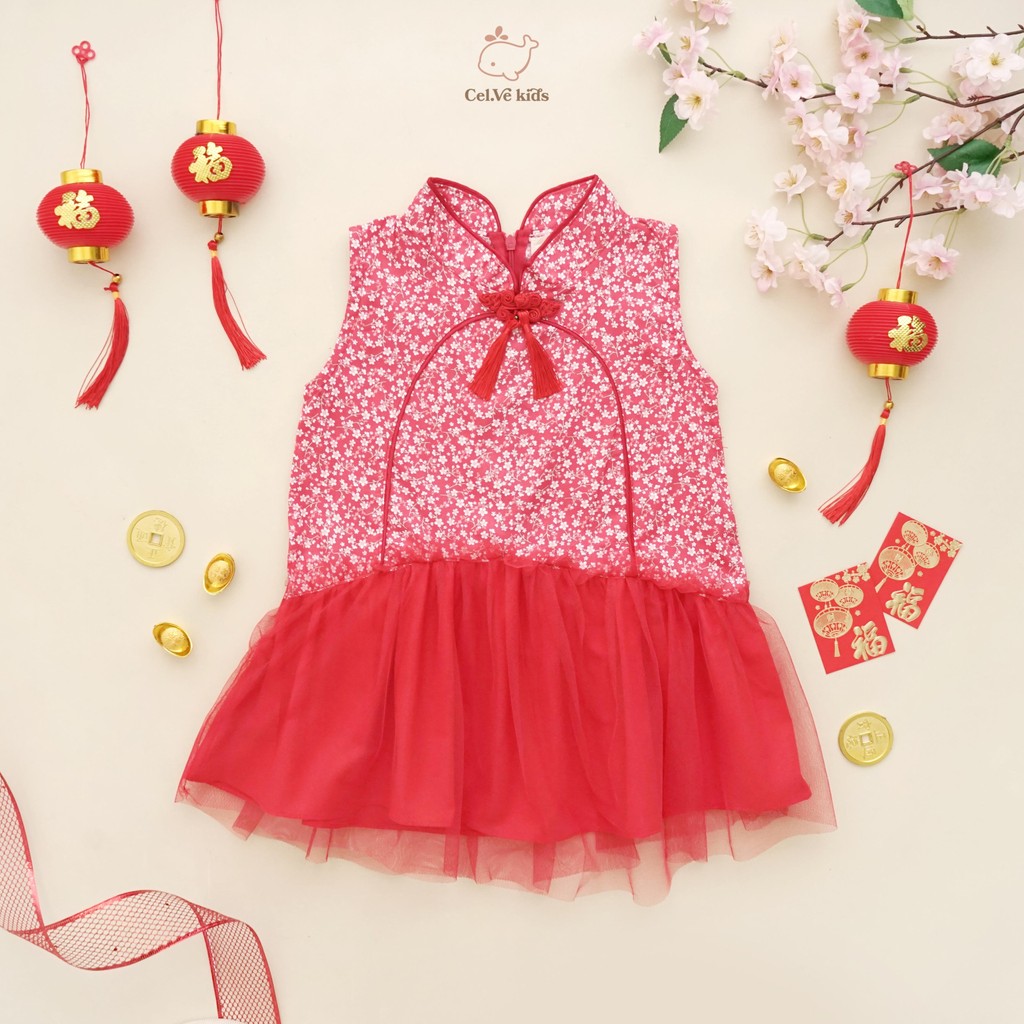 CELVEkids - GUI YING Dress CNY Rok Anak Perempuan Korean style Bahan cotton usia 1-6th