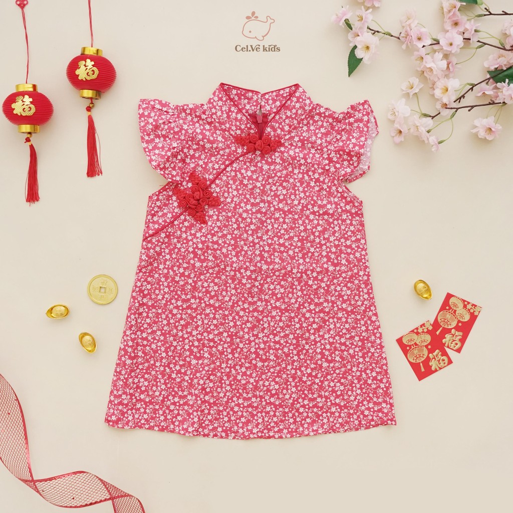 CELVEkids - LIN JIN Dress CNY Rok Anak Perempuan Korean style Bahan cotton usia 1-6th