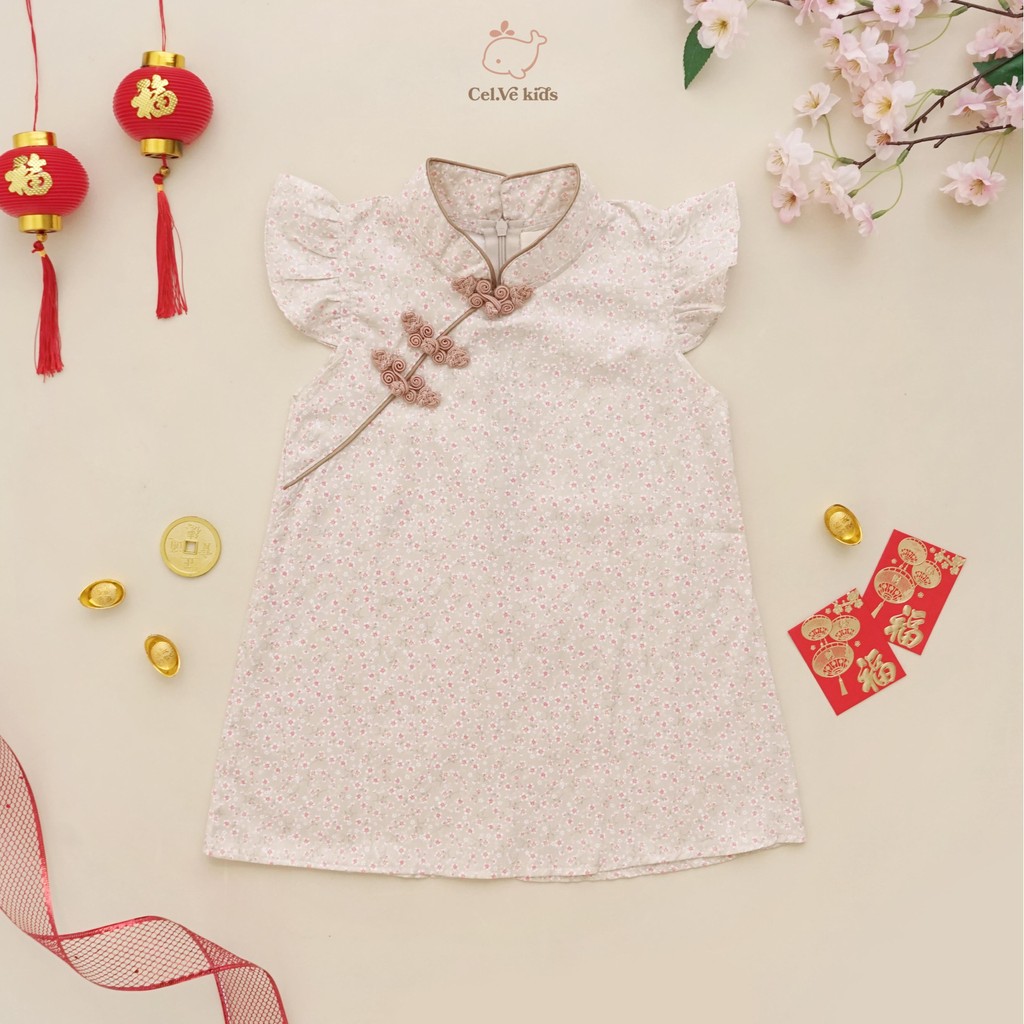 CELVEkids - LIN JIN Dress CNY Rok Anak Perempuan Korean style Bahan cotton usia 1-6th