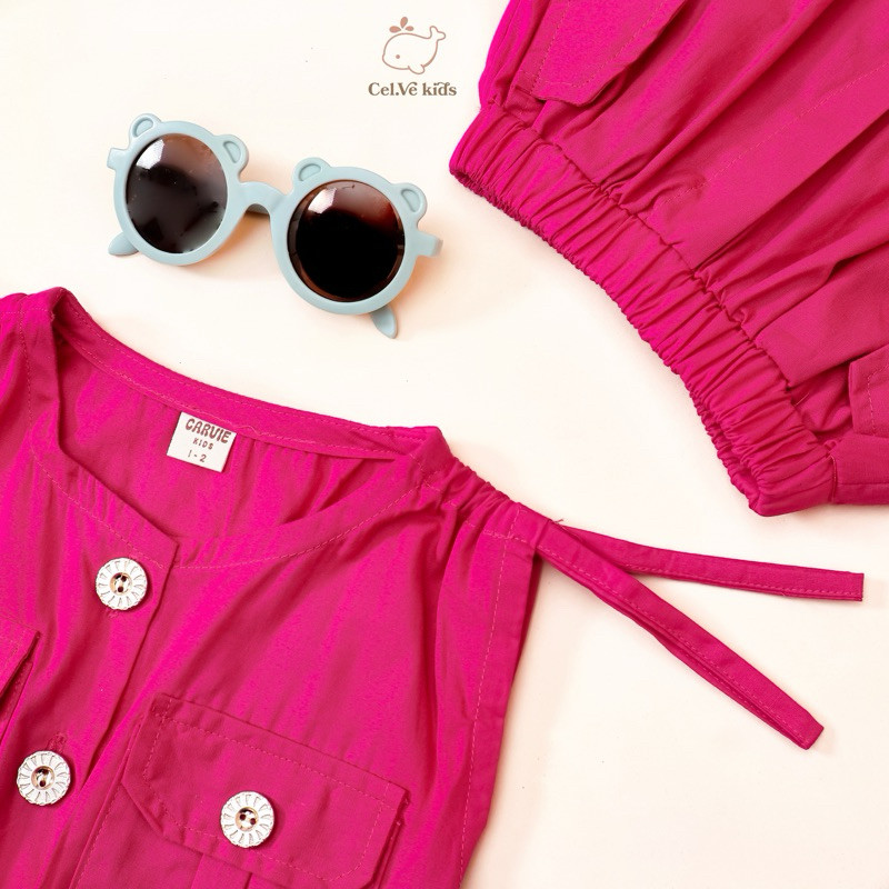 CELVEkids - Stelan Hanah Set Baju Rok Anak Perempuan Korean style Bahan Cotton Poplin usia 1-6th