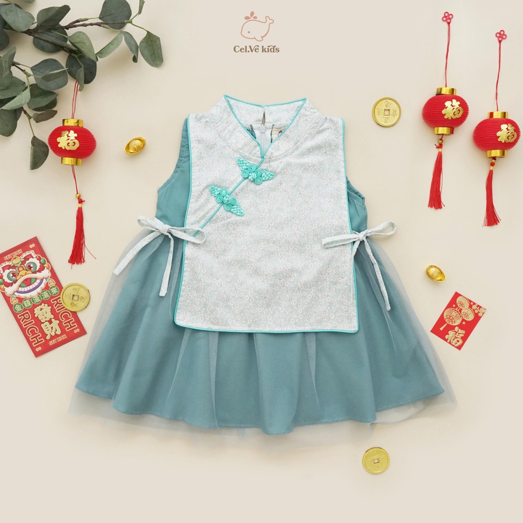 CELVEkids - Chao Xing Dress CNY Rok Anak Perempuan Korean style Bahan cotton usia 1-6th