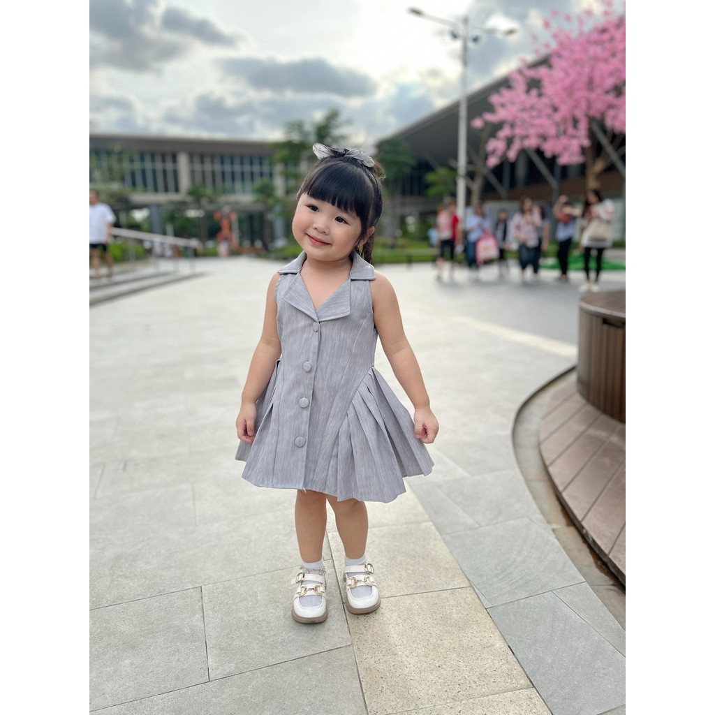 Celvekids - Dress Elizabeth Baju Rok Anak Perempuan Korean Style Semiwool Usia 1-6th