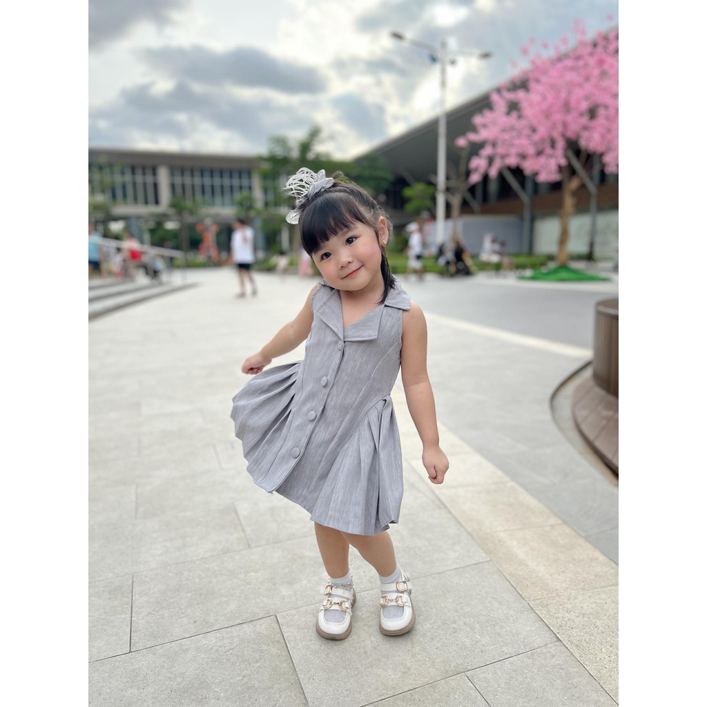 Celvekids - Dress Elizabeth Baju Rok Anak Perempuan Korean Style Semiwool Usia 1-6th