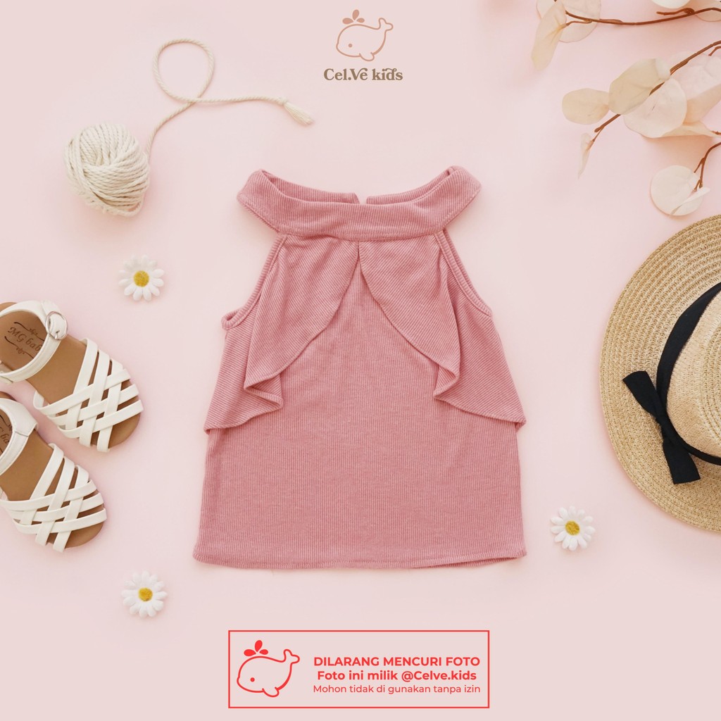 CELVEkids - Top Luna Atasan blouse Anak Perempuan Korean style Bahan knit usia 1-8th