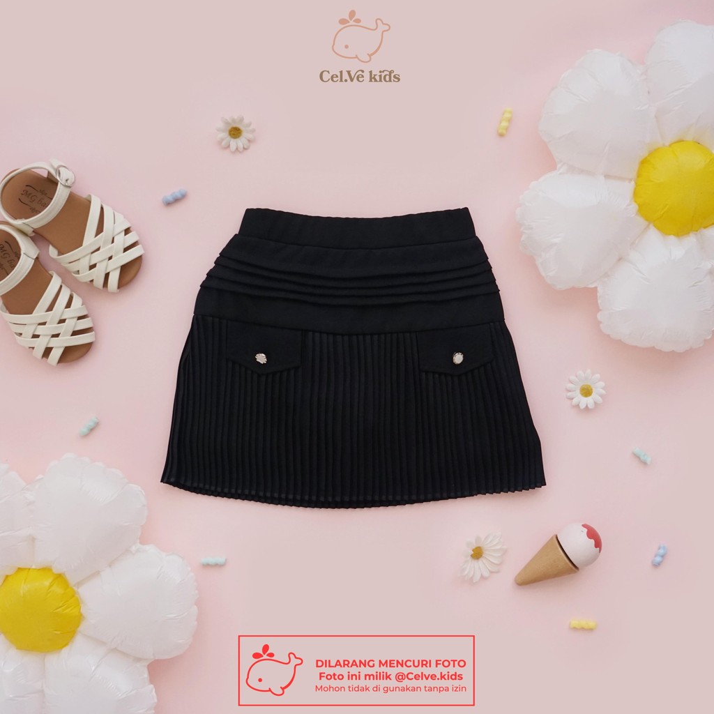 CELVEkids - Skrit Pants Tessa rok celana Anak Perempuan Korean style Bahan Katun twill usia 1-8th