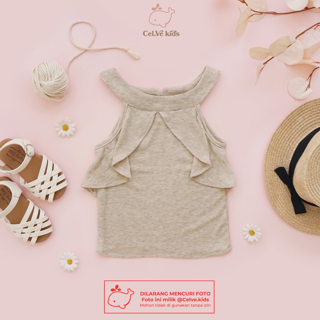 CELVEkids - Top Luna Atasan blouse Anak Perempuan Korean style Bahan knit usia 1-8th