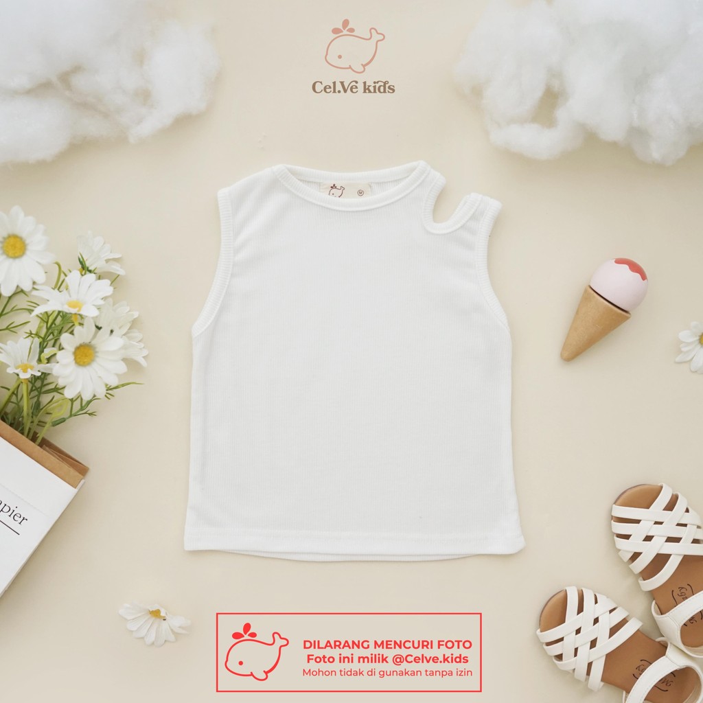 Celvekids - Top Sheilla Atasan Blouse Anak Perempuan Korean Style Bahan Knit Usia 1-8th