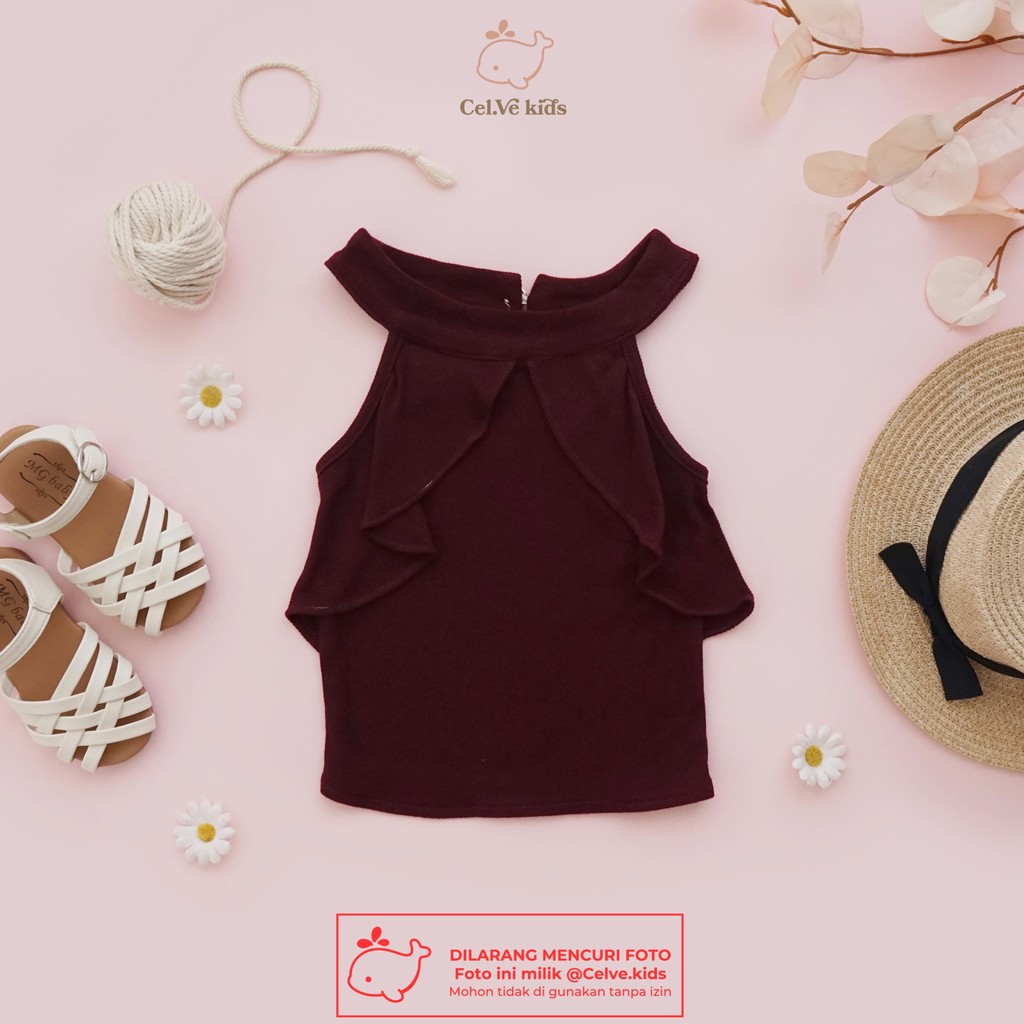 CELVEkids - Top Luna Atasan blouse Anak Perempuan Korean style Bahan knit usia 1-8th