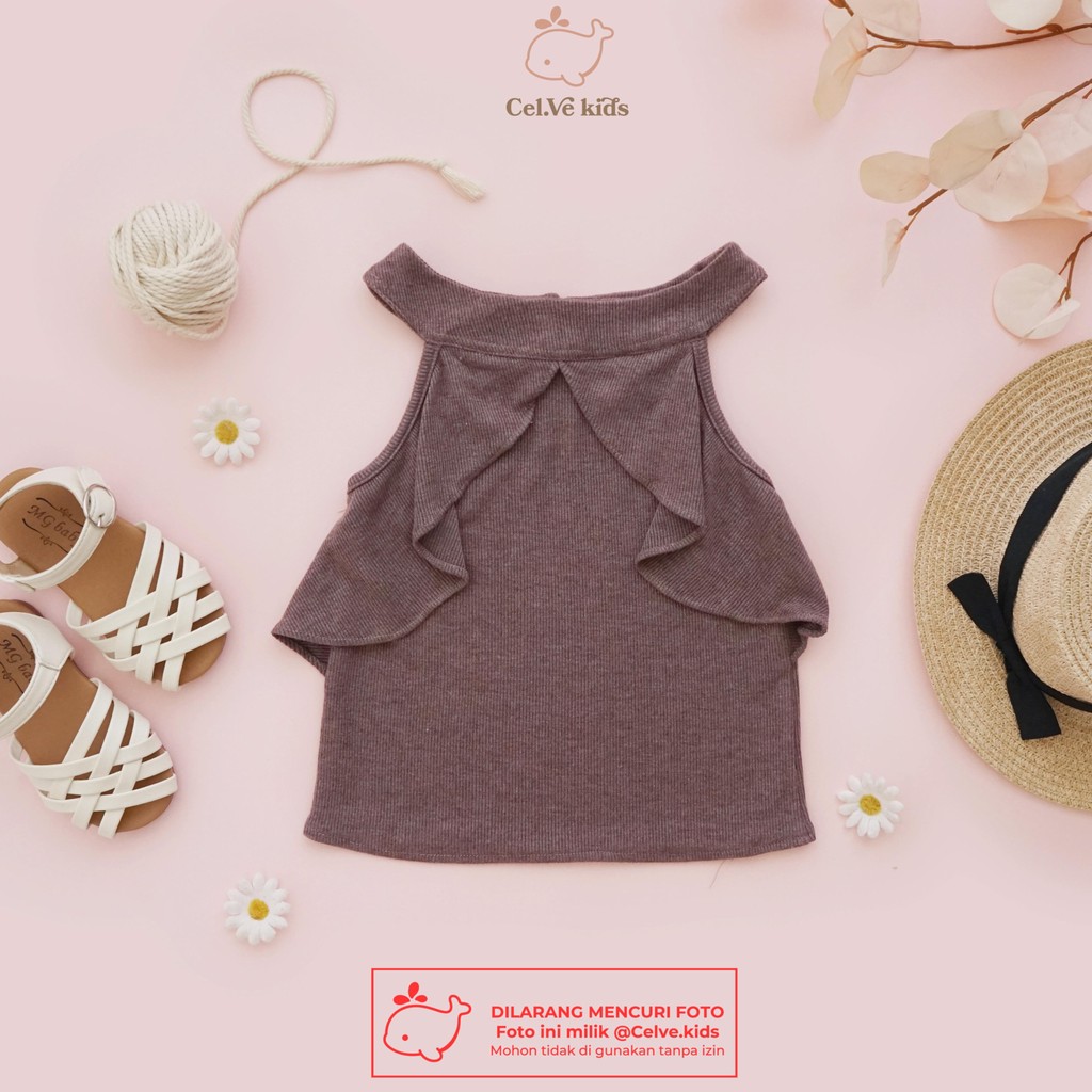 CELVEkids - Top Luna Atasan blouse Anak Perempuan Korean style Bahan knit usia 1-8th