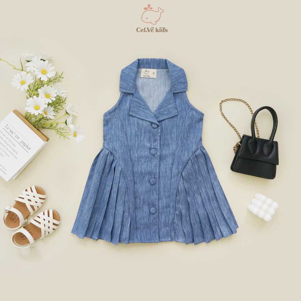 Celvekids - Dress Elizabeth Baju Rok Anak Perempuan Korean Style Semiwool Usia 1-6th