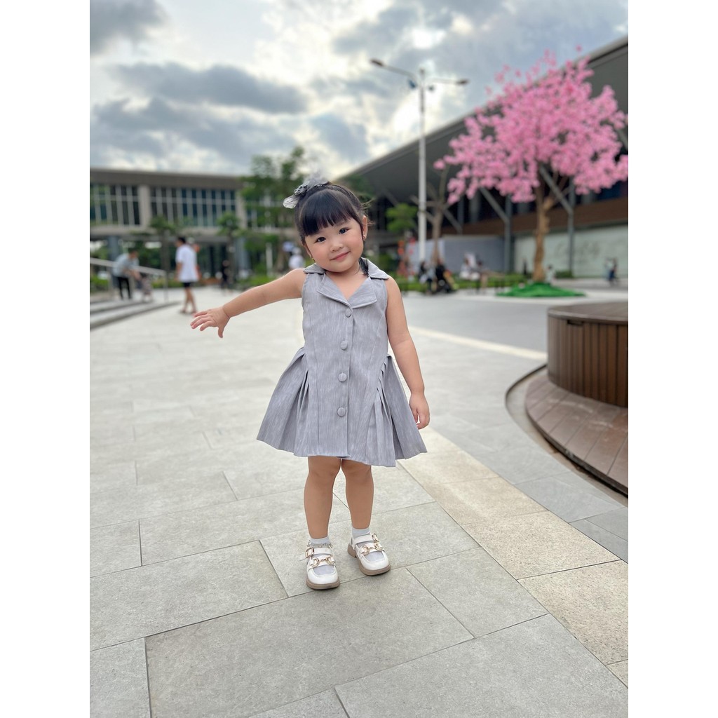 Celvekids - Dress Elizabeth Baju Rok Anak Perempuan Korean Style Semiwool Usia 1-6th