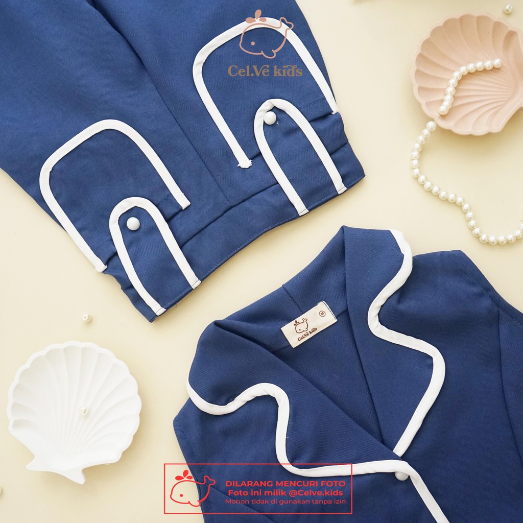 CELVEkids - Stelan Grace Set Baju rok celana Anak Perempuan Korean style semiwool usia 1-8th