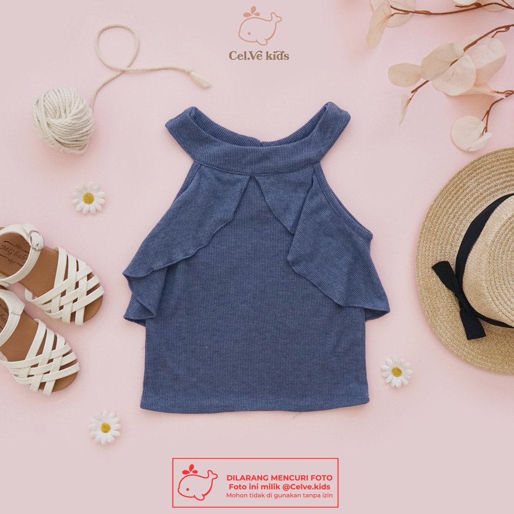 CELVEkids - Top Luna Atasan blouse Anak Perempuan Korean style Bahan knit usia 1-8th