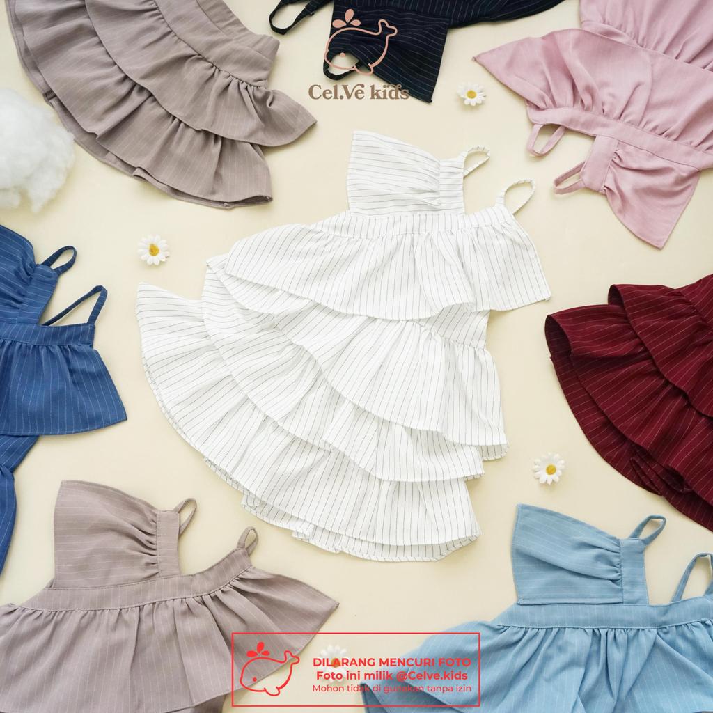CELVEkids - Stelan Cellia Set Baju rok celana Anak Perempuan Korean style semiwool usia 1-8th