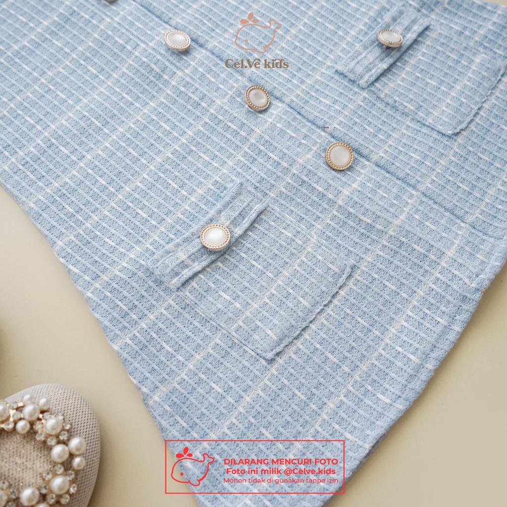 Celvekids - Dress Zelda Baju Rok Anak Perempuan Korean Style Knit Usia 1-8th