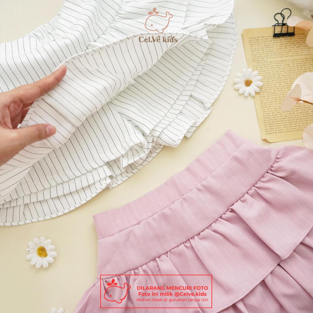 CELVEkids - Stelan Cellia Set Baju rok celana Anak Perempuan Korean style semiwool usia 1-8th