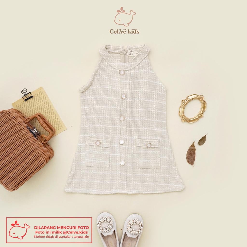 Celvekids - Dress Zelda Baju Rok Anak Perempuan Korean Style Knit Usia 1-8th